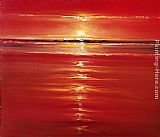 2011 Famous Paintings - Red on the Sea